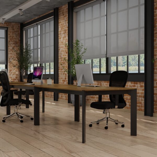 Commercial Solar Screen Shades in Industrial Tech Company Office