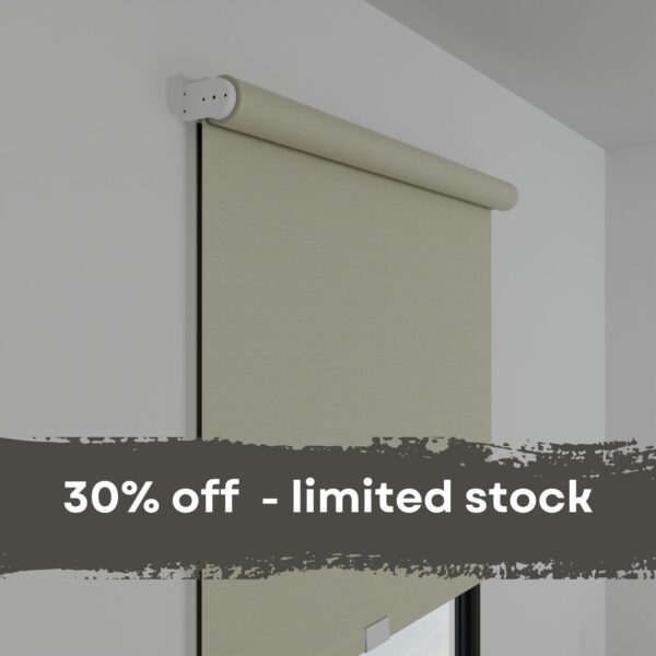 concord II ivory blackout fabric roller shades