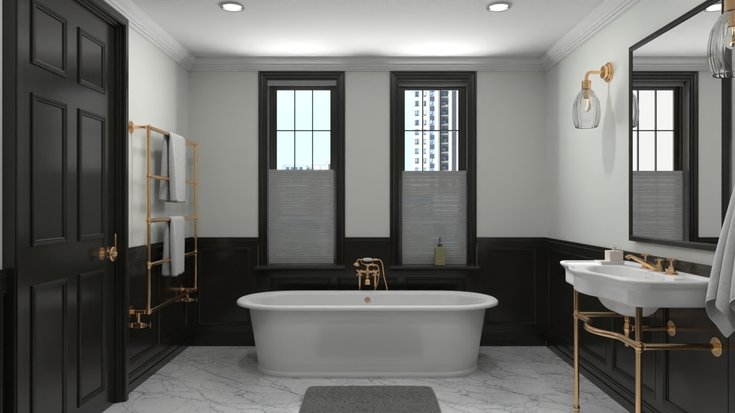 grey solar screen shades in an urban loft living room