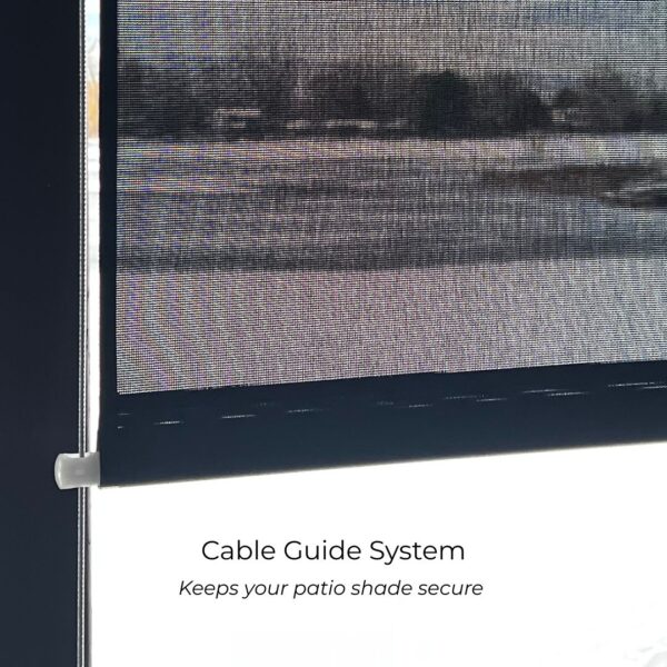 cable guide system for patio shade